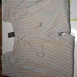 NWT Jjill Linen Drawstring Pant S